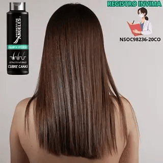 COMBO SHAMPOO CUBRE CANAS SECRETO DE ANGELES + 2 OBSEQUIO
