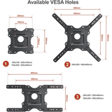 Soporte de Pared  para TV de 32 a 60 Pulgadas