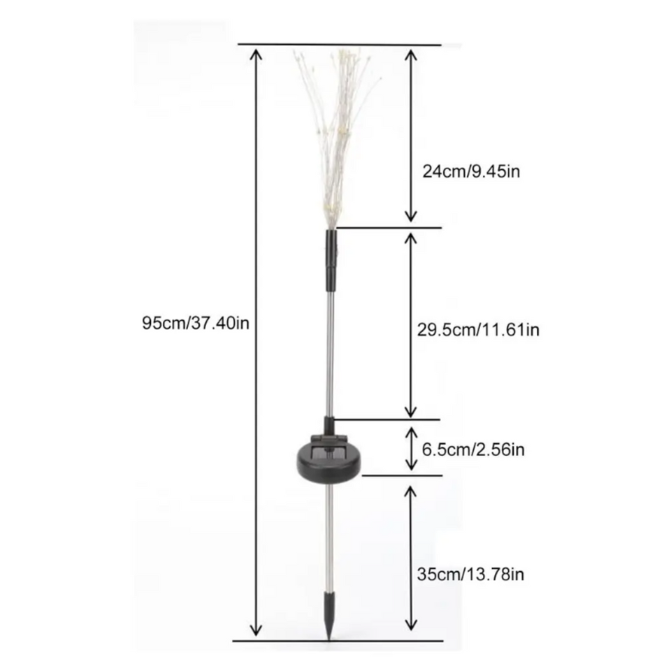 Luces Erizo X2 Solares para Jardín