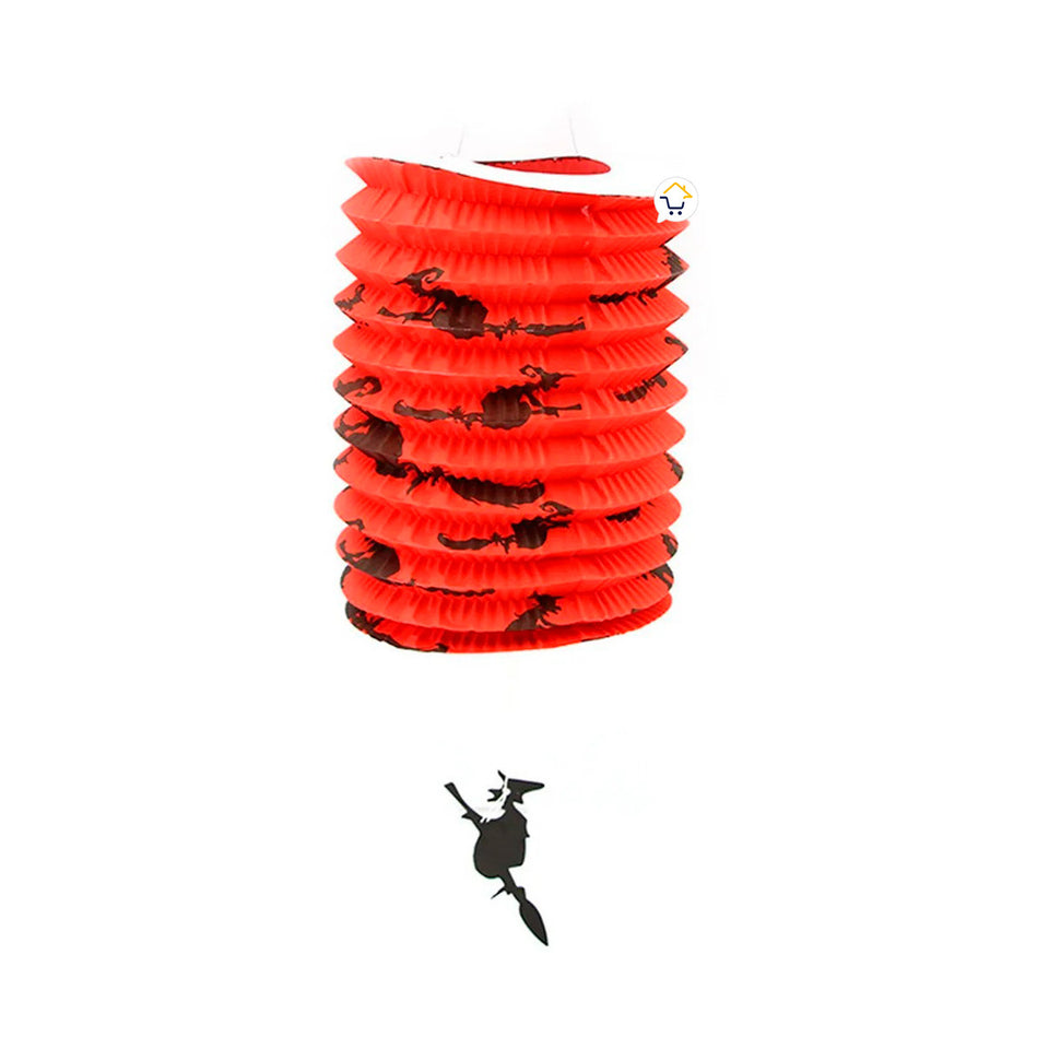 Faroles De Papel X2 con Bruja