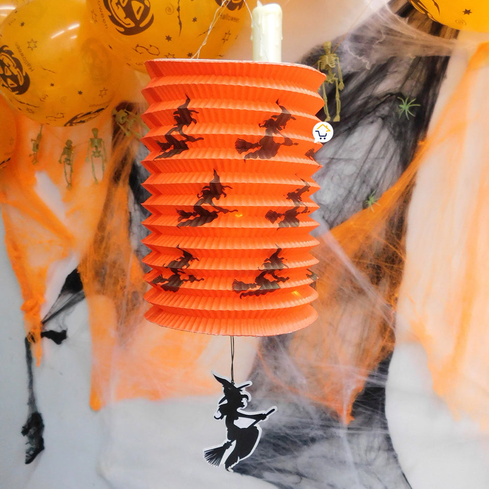 Faroles De Papel X2 con Bruja