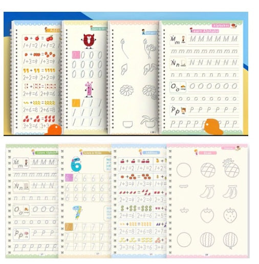 CUADERNO   REUTILIZABLE  CALIGRAFIA X 8 UNIDADES