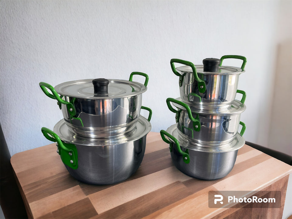 Combo Doble de Ollas Reforzadas (Set x 5 Piezas)