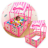 carpa en forma de casita piscina de pelotas