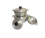 Juego de Calderos en Aluminio Fundido – x3