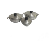 Juego de Calderos en Aluminio Fundido – x3