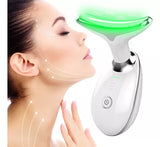 Masajeador Facial y de Cuello con Luz LED