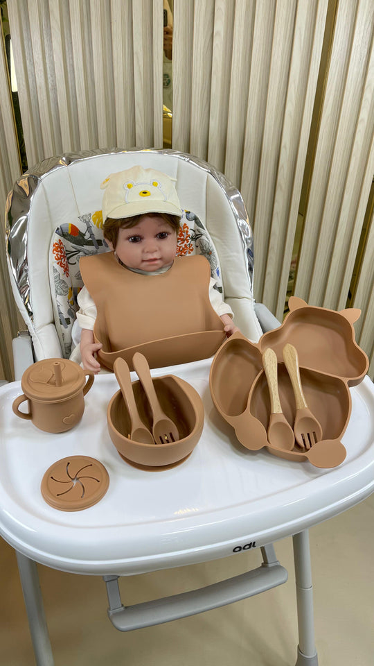 Set de Alimentación Infantil de Silicona 10 Piezas