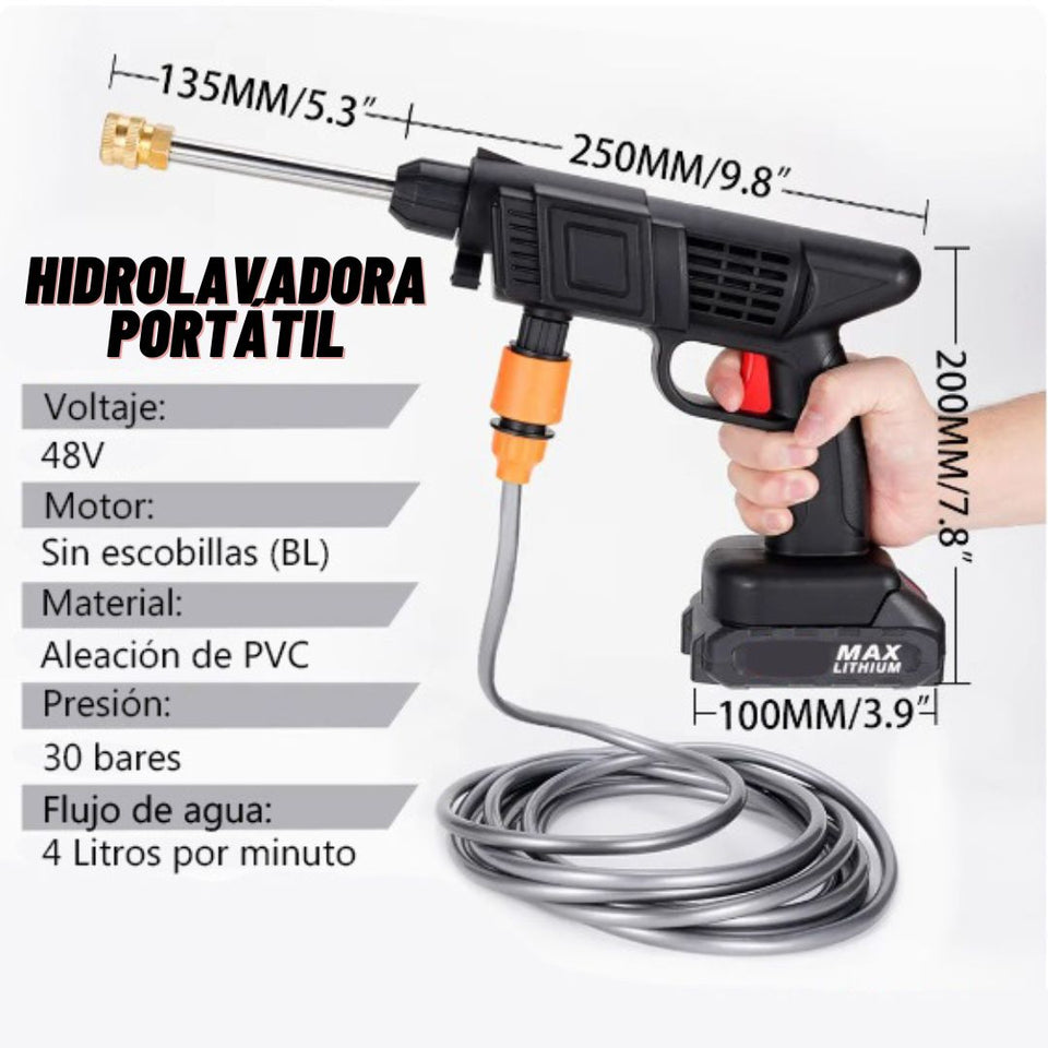 combo Hidrolavadora Inalámbrica 48V + Aspiradora Portátil