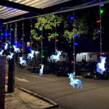 Cortina Led 3m Figuras de Reno