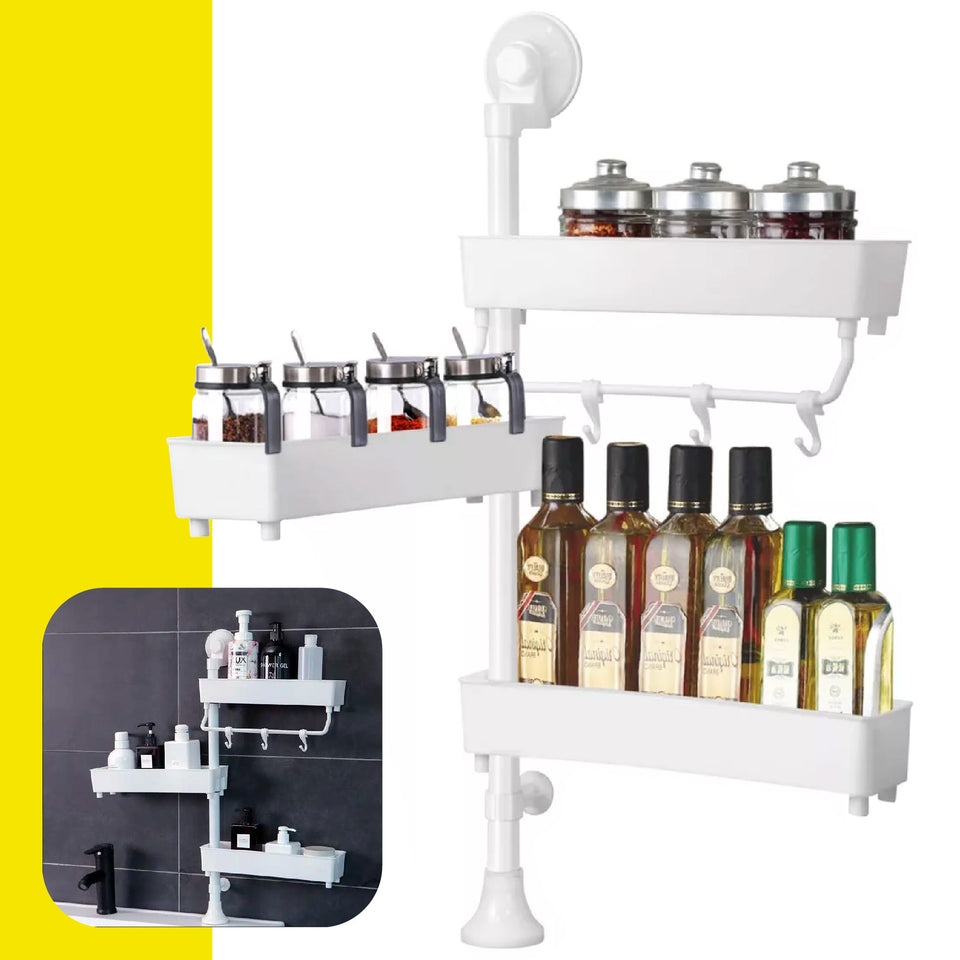 Organizador de cocina y baño de pared 3 niveles