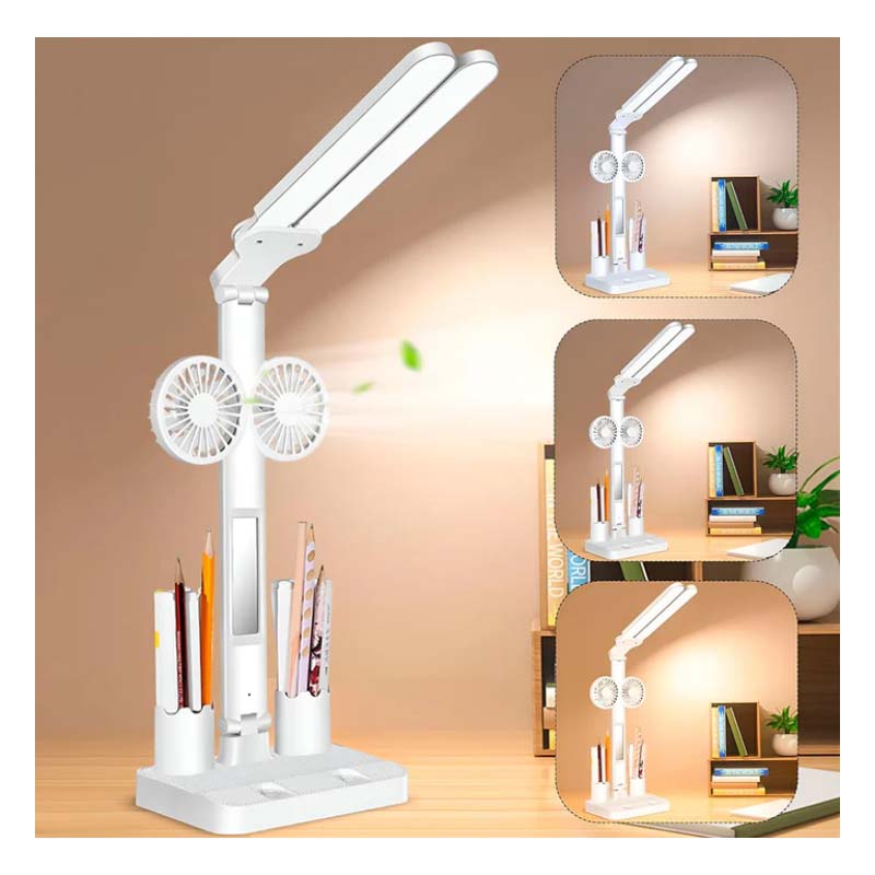 Lampara De Escritorio Con Ventilador