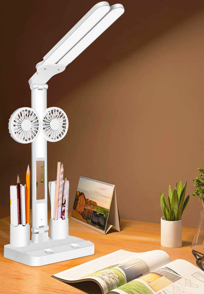 Lampara De Escritorio Con Ventilador