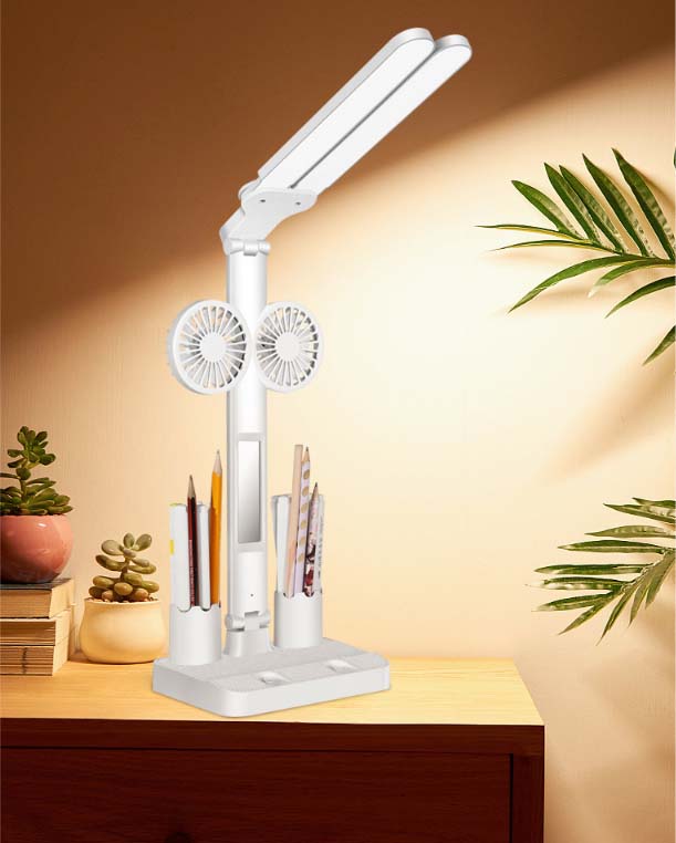 Lampara De Escritorio Con Ventilador