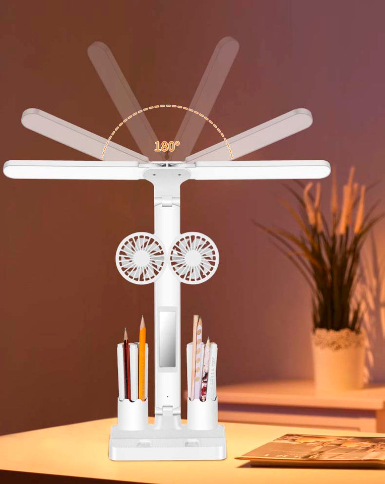 Lampara De Escritorio Con Ventilador