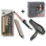 Combo Profesional REMINGTON: Secador Keratin Protect + Kit Plancha y Pinza Keratina