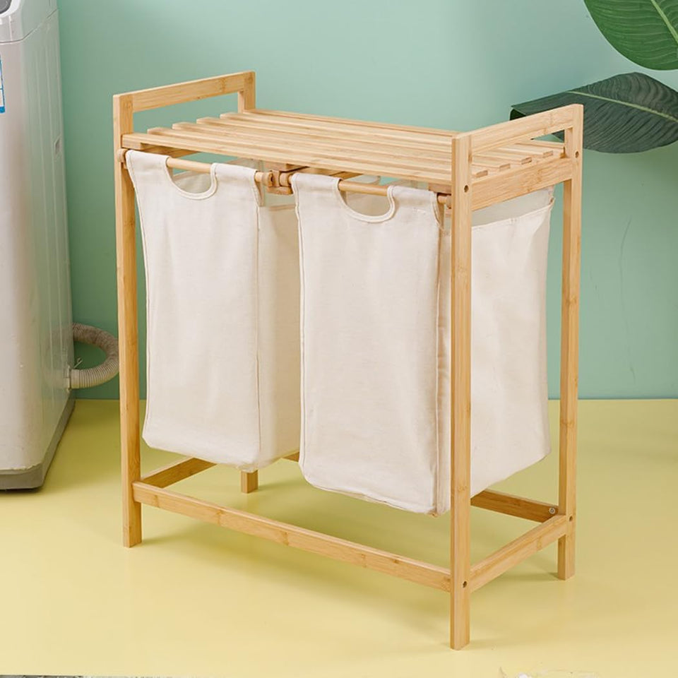 CANASTA PARA ROPA SUCIA BAMBU