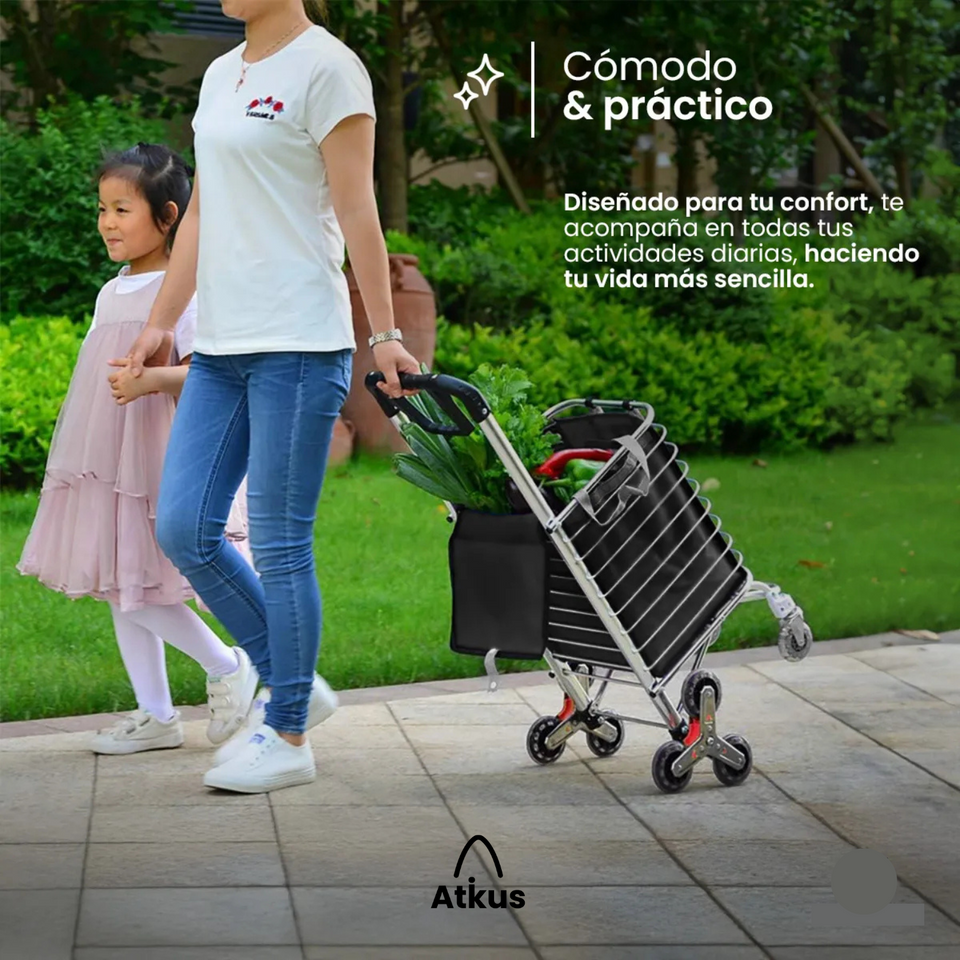 CARRITO DE COMPRAS PLEGABLE 8 RUEDAS