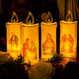 VELAS LED RELIGIOSAS X 4 UNIDADES