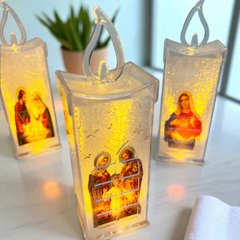 VELAS LED RELIGIOSAS X 4 UNIDADES