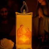 Vela Led X4 Con Imagen Religiosa