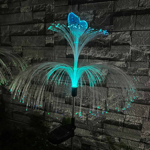 LUCES SOLARES MEDUSA -MARIPOSA X 2 UNIDADES