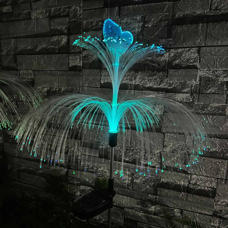 LUCES SOLARES MEDUSA -MARIPOSA X 2 UNIDADES