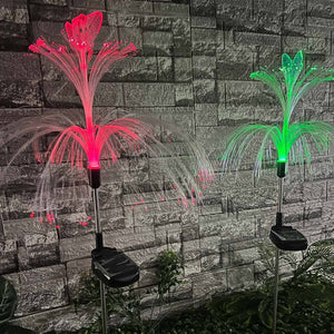 LUCES SOLARES MEDUSA -MARIPOSA X 2 UNIDADES
