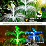 LUCES SOLARES MEDUSA -MARIPOSA X 2 UNIDADES