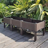 Cama De Jardin Elevada 3 Puestos