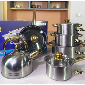 SET OLLA ACERO INOXIDABLE X 12 PIEZAS