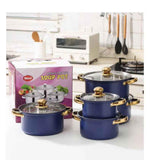 Juego De Ollas Acero Inoxidable 10 Pieza