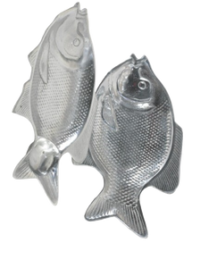 Bandeja para Servir en Forma de Pescado de Aluminio