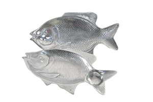 Bandeja para Servir en Forma de Pescado de Aluminio
