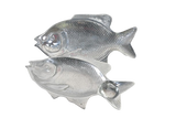 Bandeja para Servir en Forma de Pescado de Aluminio