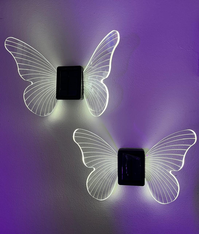 Lámpara Solar Decorativa en Forma de Mariposa