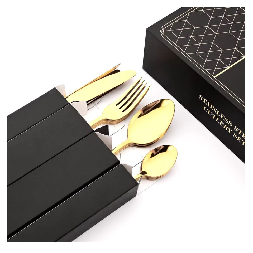 Cubiertos 24 Piezas, De Acero Inoxidable