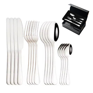 Cubiertos 24 Piezas, De Acero Inoxidable