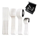 Cubiertos 24 Piezas, De Acero Inoxidable
