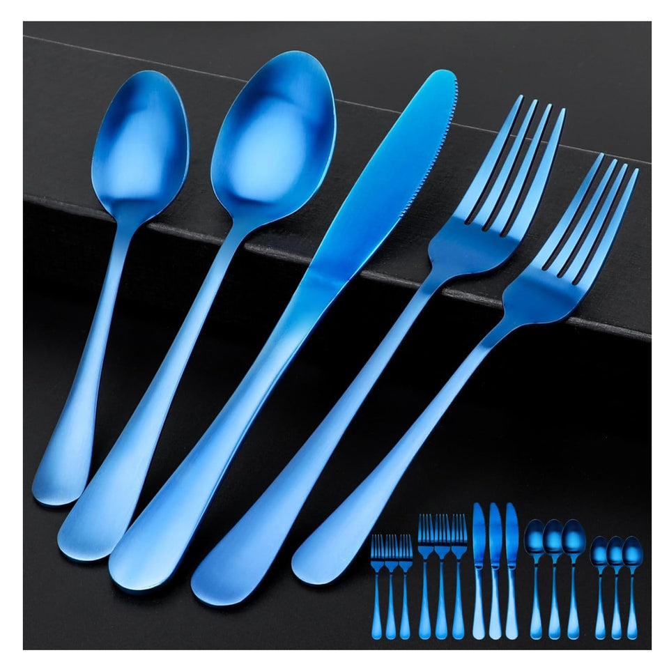 Cubiertos 24 Piezas, De Acero Inoxidable