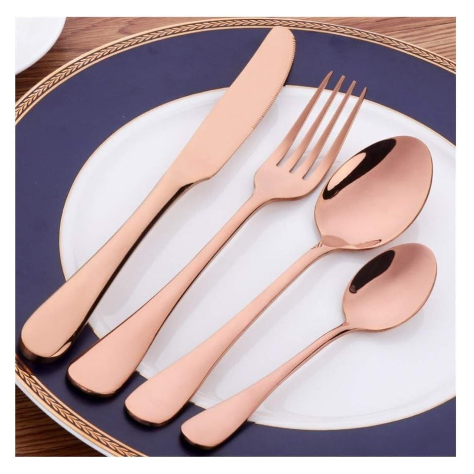 Cubiertos 24 Piezas, De Acero Inoxidable