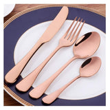 Cubiertos 24 Piezas, De Acero Inoxidable