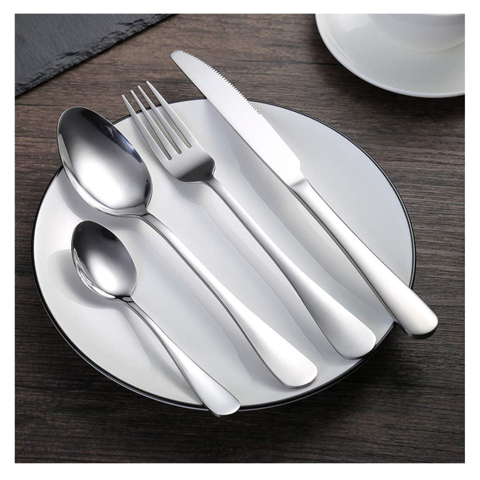 Cubiertos 24 Piezas, De Acero Inoxidable