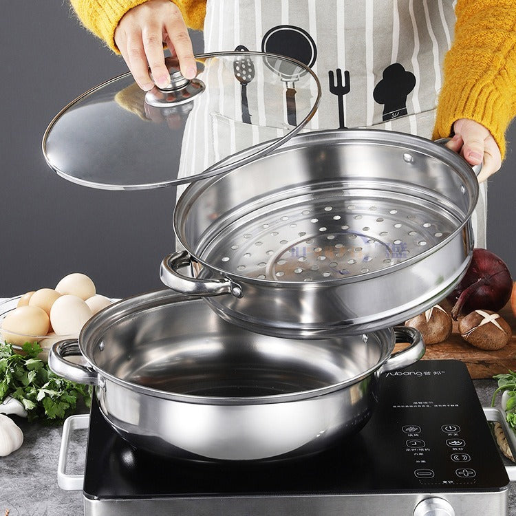 OLLA VAPORERA ACERO INOXIDABLE