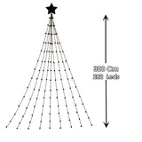 Cascada de Luces Estrella 3 Metros