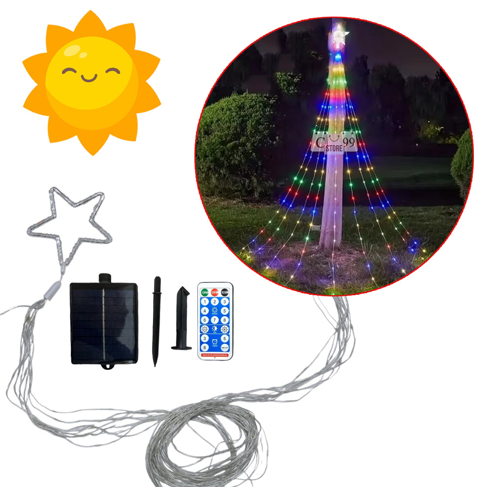 Cascada de Luces Estrella 3 Metros