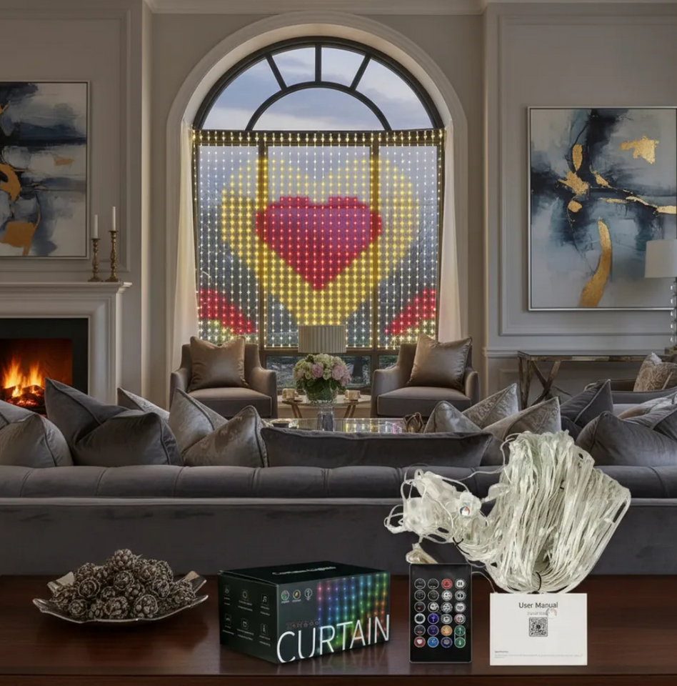 Cortina Led Smart Usb Control Y App 2x2m