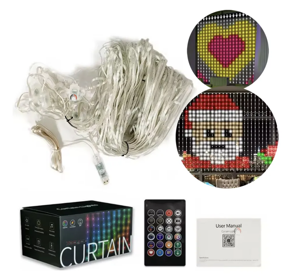 Cortina Led Smart Usb Control Y App 2x2m