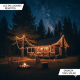 Luz Solar Navideña 100 Bombillos Multicolor