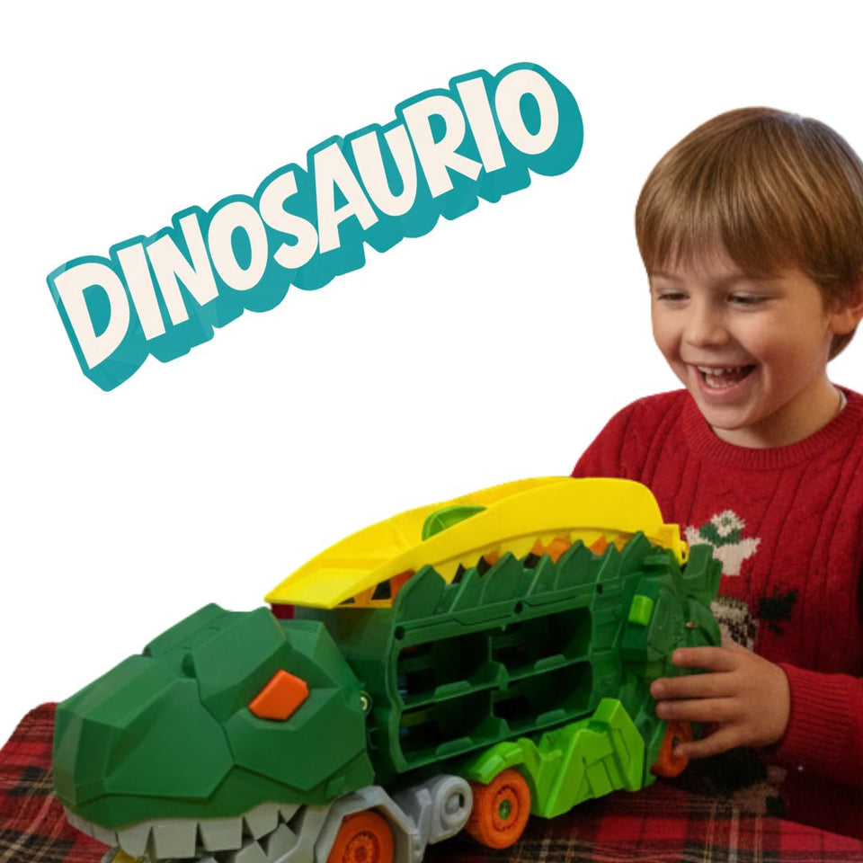 Camión Grúa en Forma de Dinosaurio